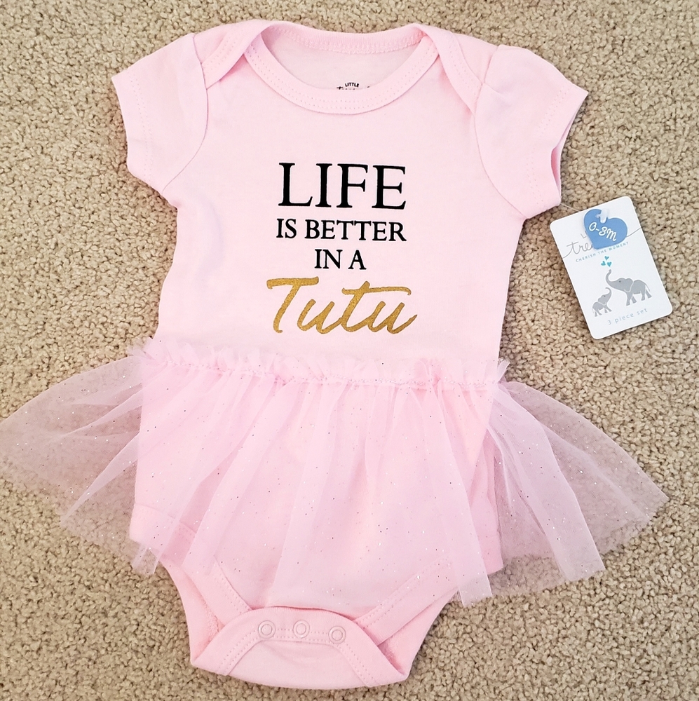 Tutu onesie & headband